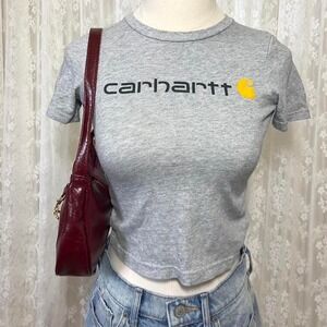 Carhartt Grey Baby‎ Tee Shirt XXS Womens